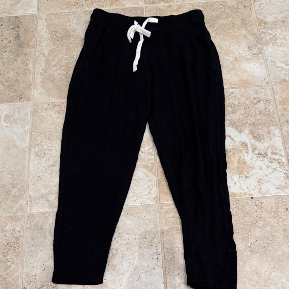 Splits59 Black Jogger Pants with White Drawstring